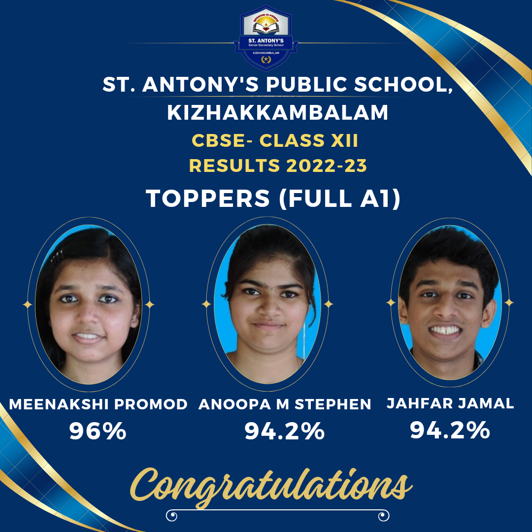 St Antony's Public School - CBSE Kizhakkambalam